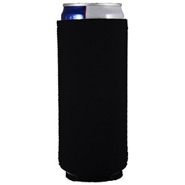 Blank Neoprene Slim Can Coolie (1, Black)