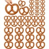 36 Pcs Pretzel Cutouts Oktoberfest Party Decor German, 4.5",6",8.3"