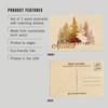 Alaska, Vector Moose and Trees (4x6 Birch Wood Postcards, 2-Pack
