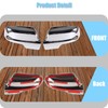 AUCERAMIC Chrome Mirror Cover Caps + Door Handle Covers Without