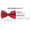 Retreez Men Woven Pre-tied Bow Tie Snowflake Christmas 13 cm