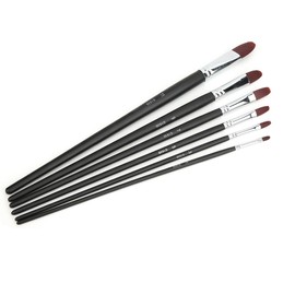 6pcs Nylon Hair Painting Brush Pen for Watercolor Acrylic Gouache Oil PaintingStyle A