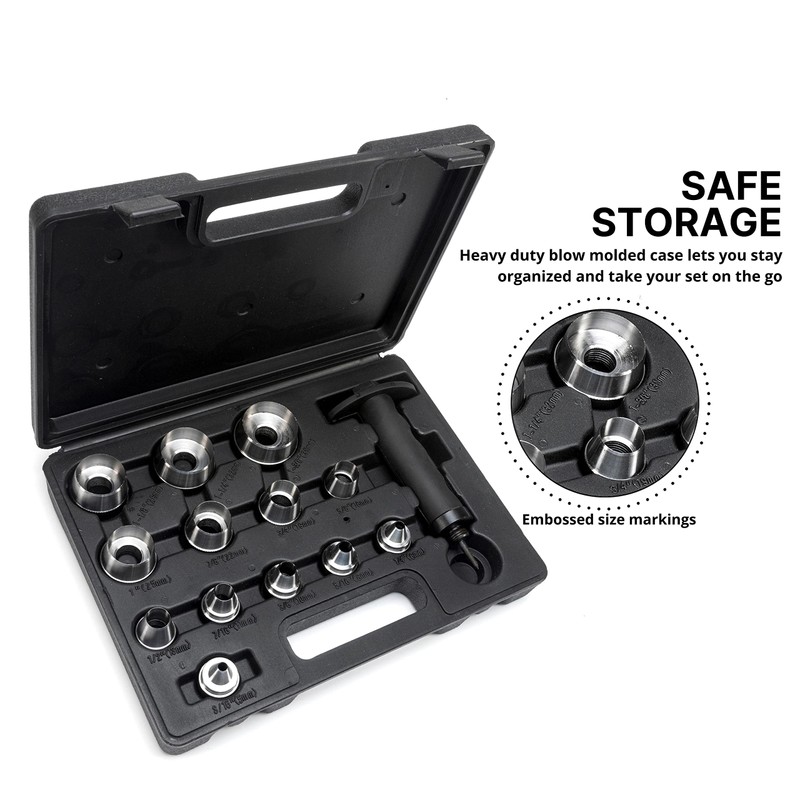 NEIKO 02604A Hole Punch Set | SAE & Metric, 3/16”