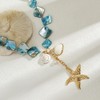 DEFOLUX Starfish Shell Necklaces Trendy Summer Colorful Boho Seashell Pendant