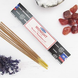 Midnight Incense Sticks (15 g) by Satya - One Box
