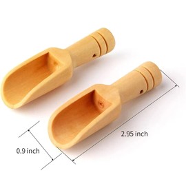 8pcs Mini Wooden Spoons，Mini Bamboo Spoons for Bath Salts, tea scoop, Washing Powder spoon，wooden candy spoon