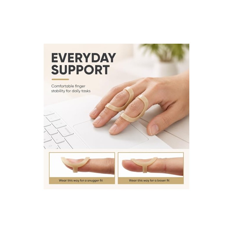 14 Pcs Oval Finger Splints, Waterproof Finger and Thumb Support