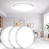 Brightever 15 Inch Large Flush Mount Ceiling Light Fixtures, 4000LM