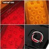 Partsam 2Pcs Double Led Trailer Tail Lights Horizontal Mount Dual