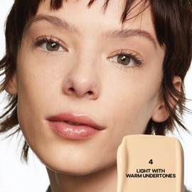 Saie Slip Tint Radiant Cream Concealer - All-Over Concealer for Dark Circles, Redness + Blemishes - Lightweight Formula Enriched with Hydrating Hyaluronic Acid - Shade 4 (0.17 oz)