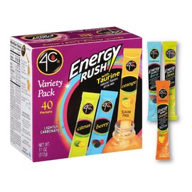 4C Energy Rush Stix Flavored Drink Concentrate 40 Count Pack of 1 41387416428