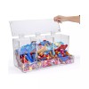 Candy Clear Acrylic Candy Bin 3 Compartments with Hinges Lid