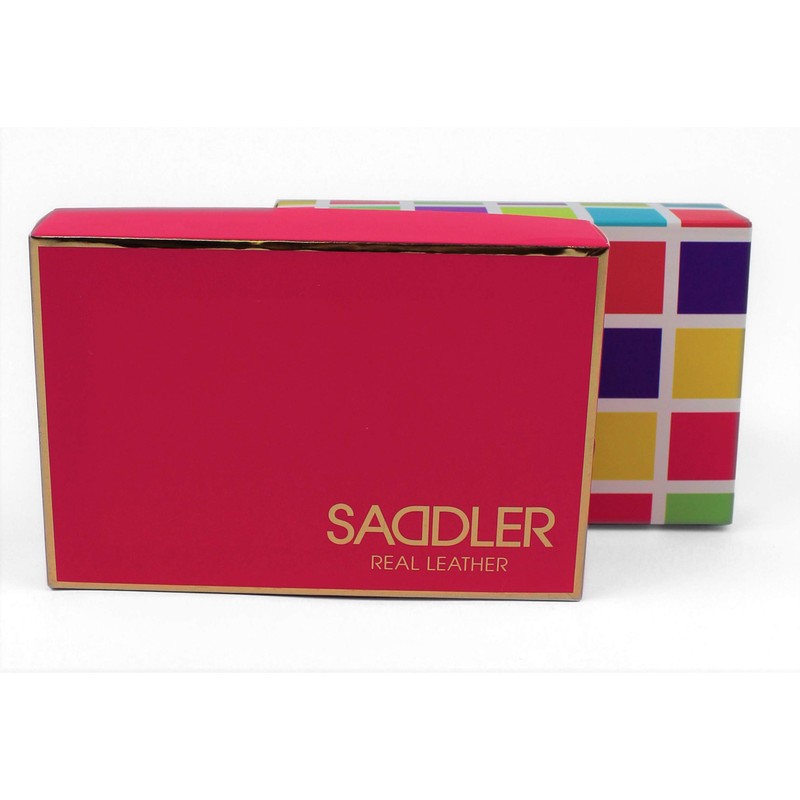 Saddler Genuine Soft Leather Trifold Ladies Wallet Boerse Wallet with