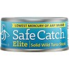 Safe Catch Elite Tuna Canned Wild Caught Tuna Fish Low Mercury Can Tuna Solid Steak Gluten-Free Keto Non-GMO Kosher Paleo-Friendly High Protein Food, Every Can Of Tuna Is Tested, 12 Pack 5oz Tuna Cans