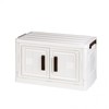 1-stage opaque foldable movable small item organization living box front open plastic organizer 45CM 3ea
