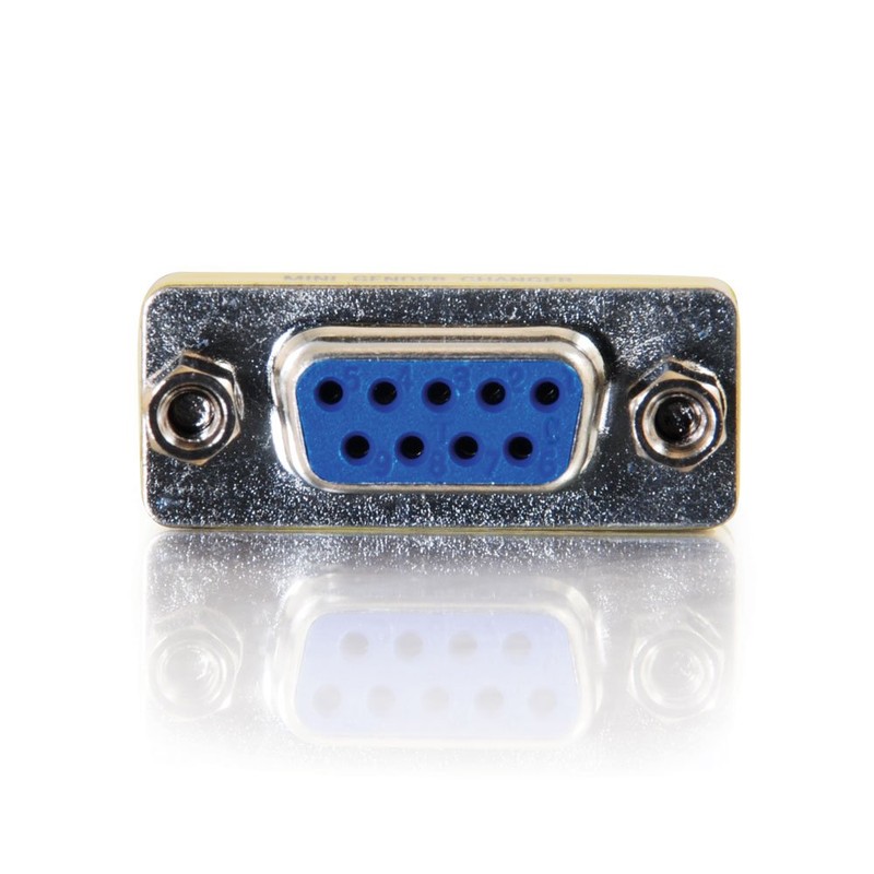 C2G 02781 DB9 F/F Serial RS232 Mini Gender Changer/Coupler, Nickel