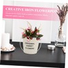 BESPORTBLE 1pc Chic Small Iron Bucket Creative Flower Container Versatile