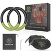QUOLIX Gymnastic Rings & Olympic Rings with Adjustable Straps, Non-Slip