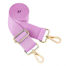 ZOOEASS Wide Shoulder Strap (Solid),Adjustable Replacement Belt Crossbody Canvas Bag Handbag (Lavender)