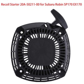 Arrancador de tracción apto para Robin SP170 EX170, ensamblaje de arranque de retroceso de metal + plástico 20A-50211-00 negro