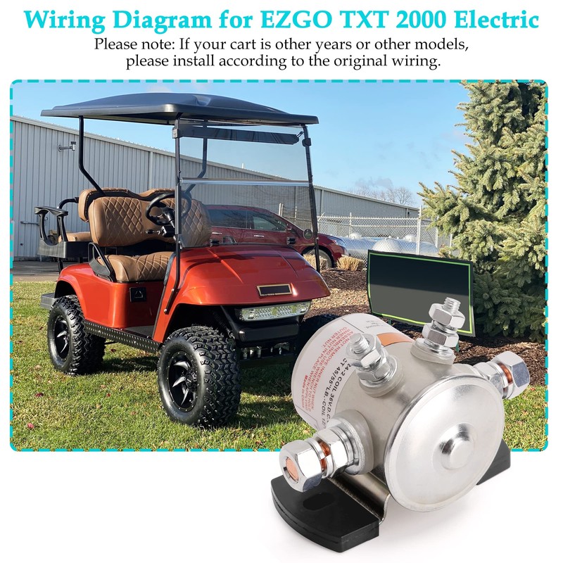 10L0L #70 Series Solenoid Relay for EZGO 36 Volt Golf