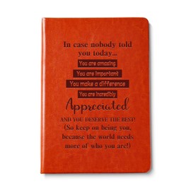 QDWXDEL Teacher Appreciation Gifts,A5 Hardcover Leather Journal for Women,Journal Notebook for Work,Thank You Gifts,Retirement Gift for Woman (In case)