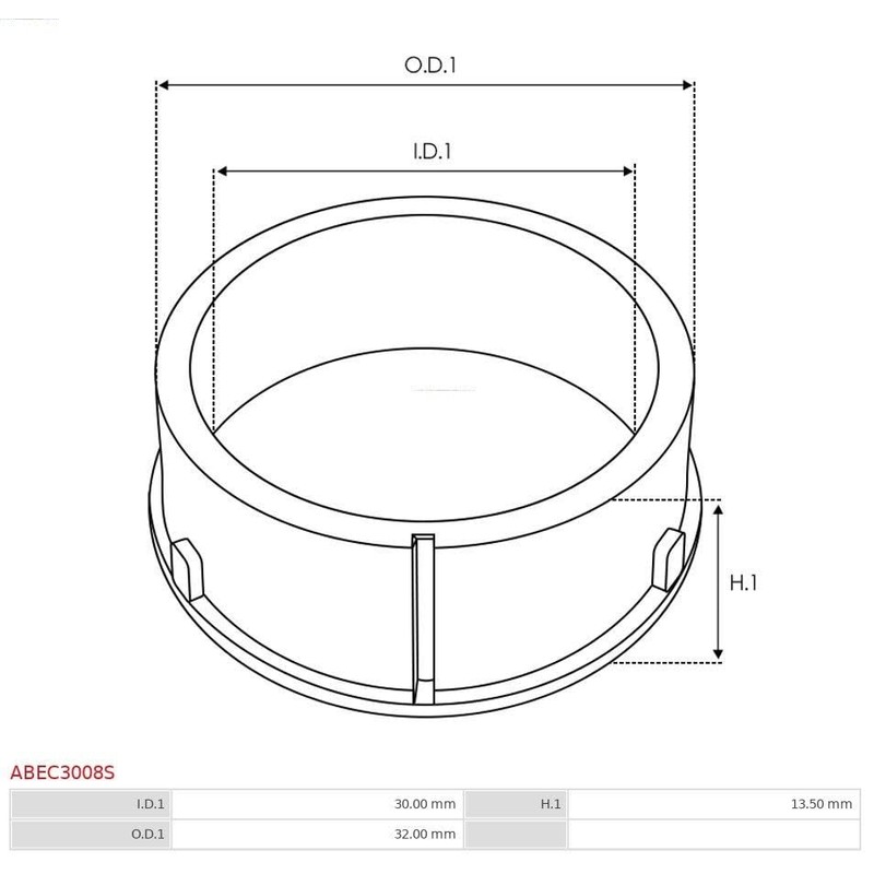 AS-PL ABEC3008S Bearing Covers / Seals