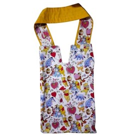 Catheter Night Bag Holder with a Handle.100% Cotton. Patchwork Quality.