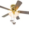SHIFANQI Ceiling Fan Pull Chain, 2 Pack Copper Dragonfly Fan
