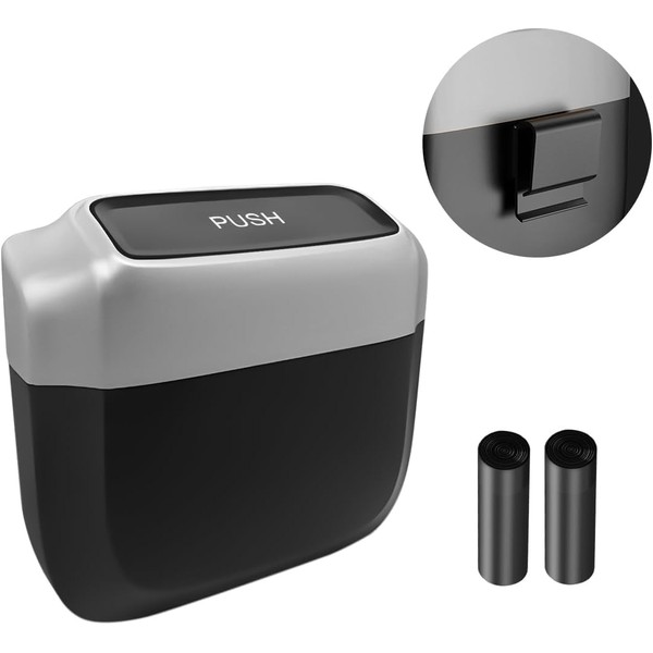 TSUGAMI Auto Trash Can with Lid, Mini Auto Built-in Storage