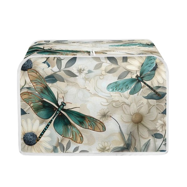 Baxinh Dragonfly Daisy Toaster Cover 2 Slice Stain Resistant Bakeware