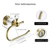 WNEBATH Gold Crystal Toilet Paper Holder, Golden Bathroom Toilet Paper