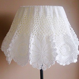 Damanni Cotton Handmade Crochet Lace Tablecloth Doilies Doily,Round,White,39 Inch