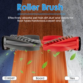 (13 Pack) Saros 10R Replacement Parts Compatible with Roborock Saros 10R/ Qrevo CurvX Robot Vacuum, 2 Roller Brushes, 2 Side Brushes, 3 Dust Bags, 3 HEPA Filters, 3 Mop Pads