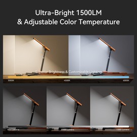 LED Work Light with Stand Foldable Tripod Lighting 1500LM Adjustable Stand for Construction, Outdoor, DIY Camping, Gift for Man Fathers Day, IP54 Waterproof, Rechargeable Battery with Type-C Charging