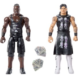 Mattel WWE Main Event Showdown Action Figures 2-Pack with Accessory, Series #21 R-Truth vs “Dirty” Dominik Mysterio Collectible Set, 6-inch