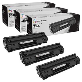 LD Compatible Toner Cartridge Replacement for HP 35A CB435A (Black, 3-Pack)