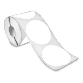 Etiqueta Térmica Circular 4 Cm Impresora Movil Rollo 250 Pz Color Blanco Diseño Impreso No Aplica                                                     