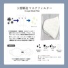 [ジェニファー] 【マスク５枚 + 高機能３層フィルター５枚入】ポケット付き ２層 立体構造 コットンマスク 洗える 個包装 (黒（水玉）)