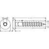 Meisterling® Facade Screws Stainless Steel V4A 5.5 x 35 mm