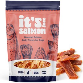 It's Just Salmon Gourmet Dog Treats, 100% Natural, Atlantic Salmon Jerky, 10oz