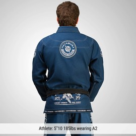 Hayabusa Goorudo 3 Gold Weave Jiu Jitsu Gi - Blue, A0