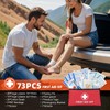 Car Emergency Kit with Portable Air Compressor, First Aid Kit,