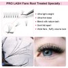 Fan Eyelash Extensions, 6D-0.07-15, Short, Ready-Made Volume Eyelashes, 0.07 D