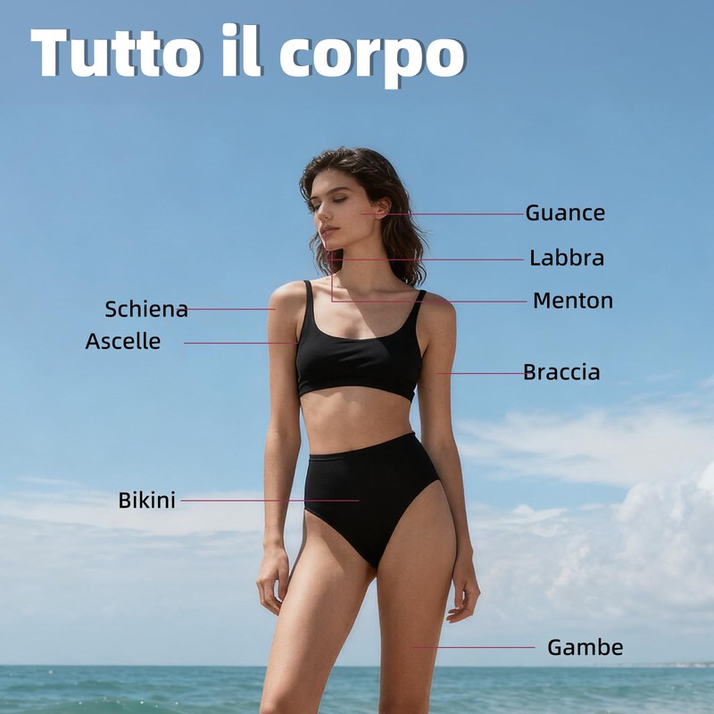 Carehabi 2 in 1 Rasoio Elettrico Donna & Bikini Trimmer