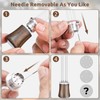 WDT Espresso Stirrer Tool Espresso Distribution Tools,Extra 8x0.4mm Replaceable Stainless
