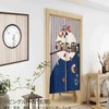 SAWABIYA Noren Noren Cute Owl Japanese Modern Room Divider Curtain,