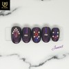 Deep Violet Handmade Nail Tips - Long Stiletto / 딥바이올렛