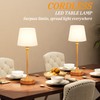 Kakanuo Cordless Table Lamps Rechargeable Set - 2 Pack Wooden