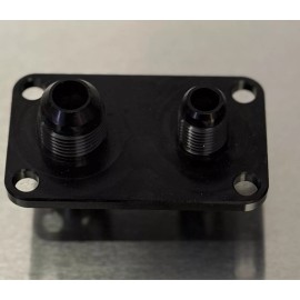 PNR 8AN/6AN bulkhead fitting, Dual bulkhead fitting. Fuel cell, Fuel lines.